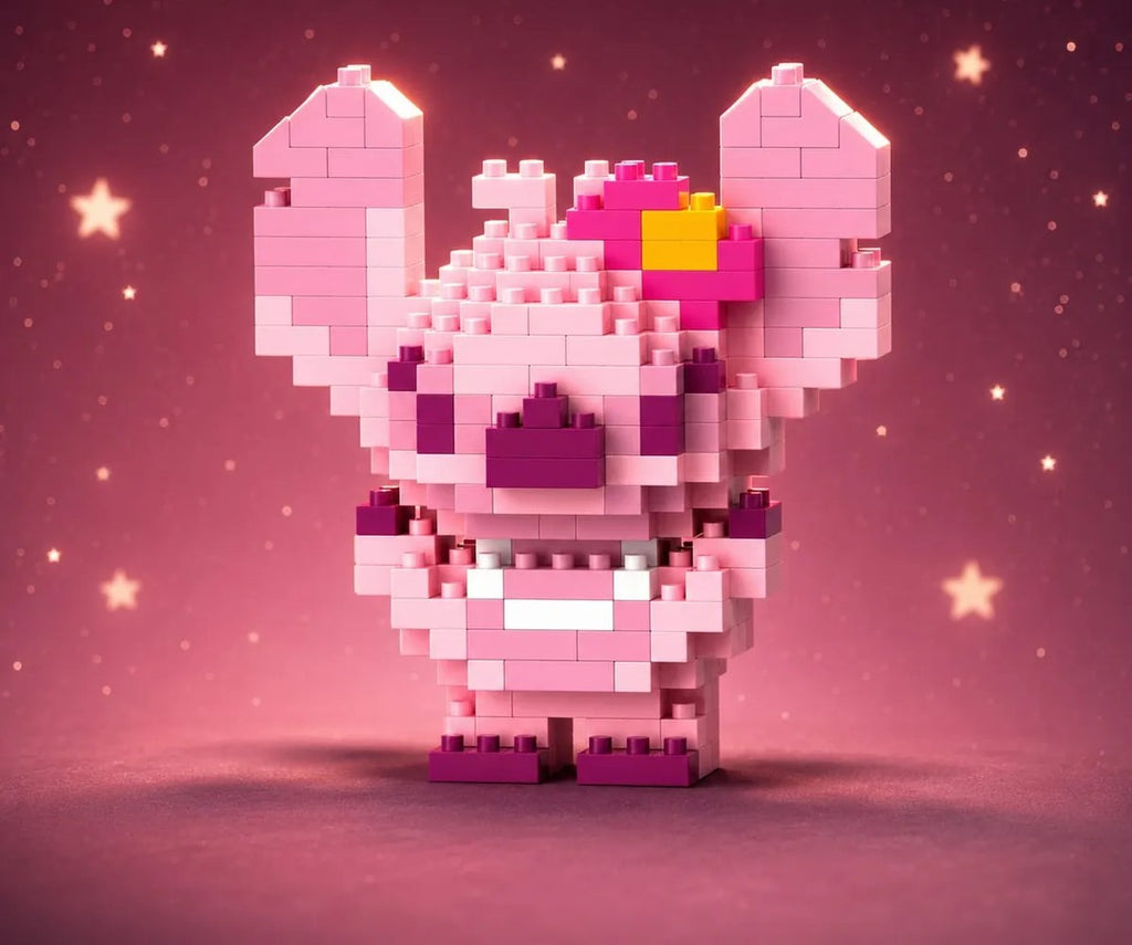 Pink Stitch Mini Building Block Toys