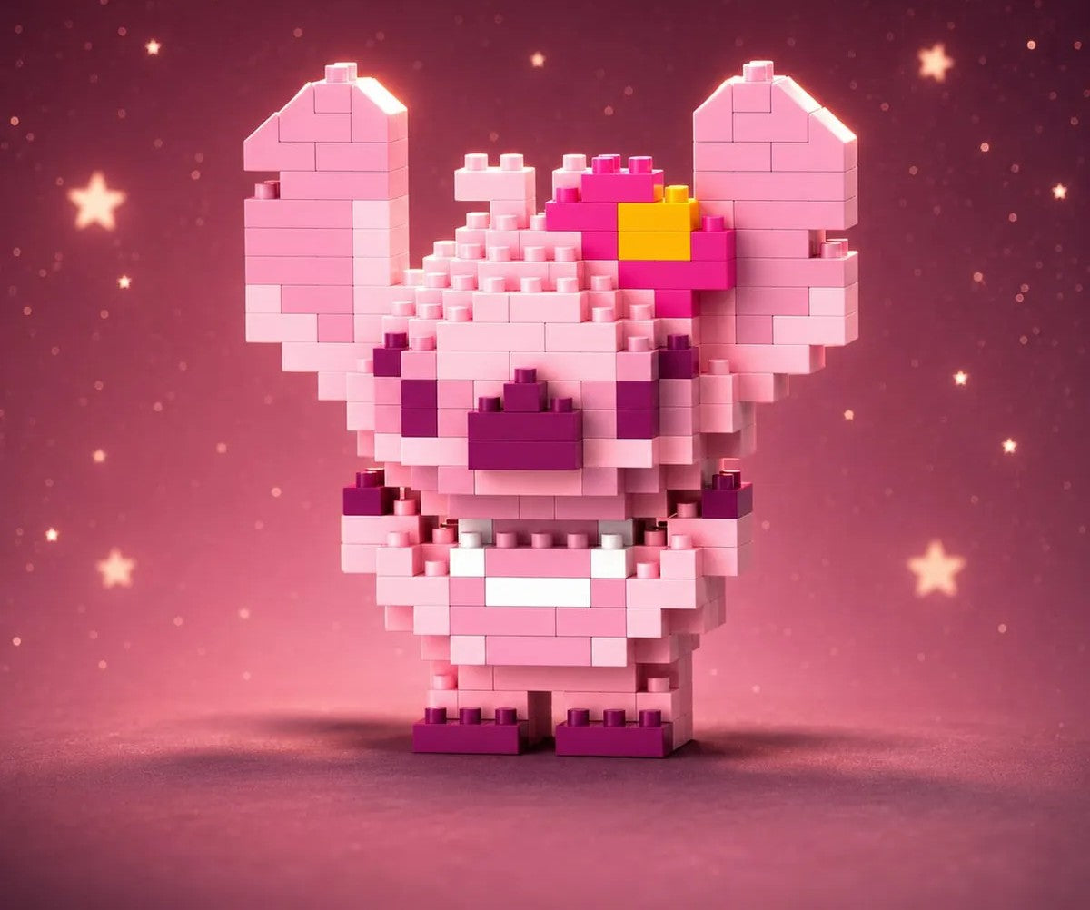 Pink Stitch Mini Building Block Toys